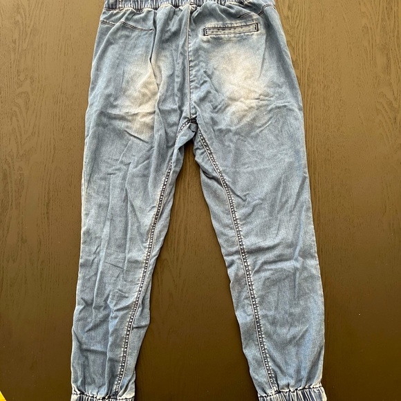 Country Road blue denim look pants - size 8 - Picture 2 of 4